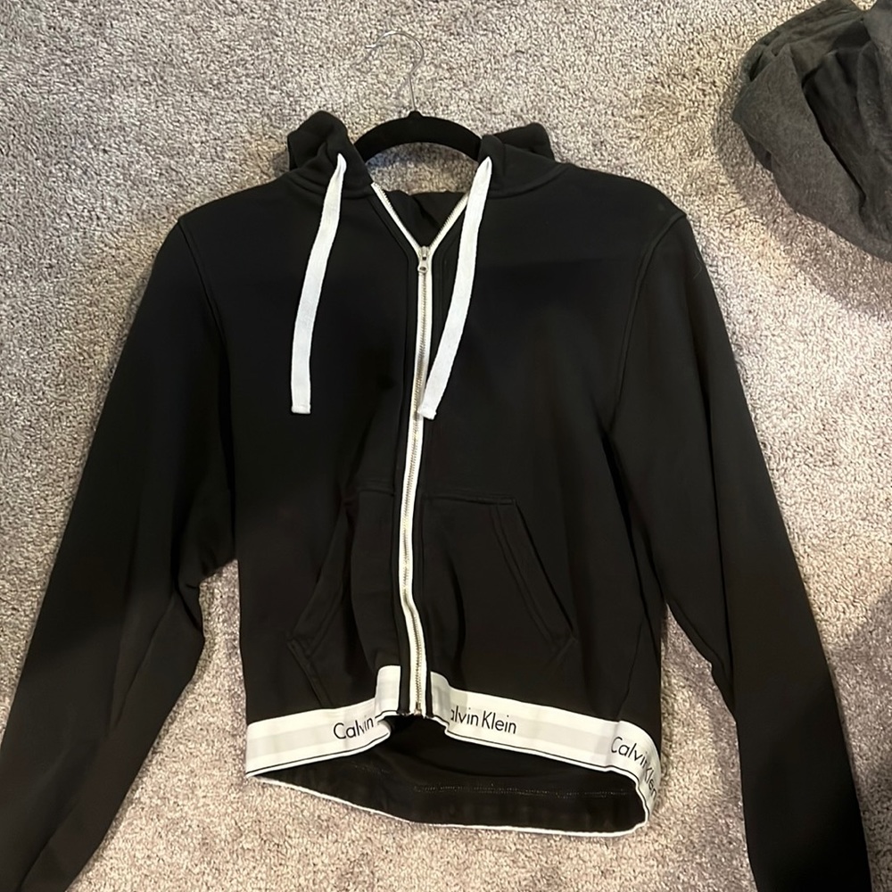 Black Calvin Klein zip up